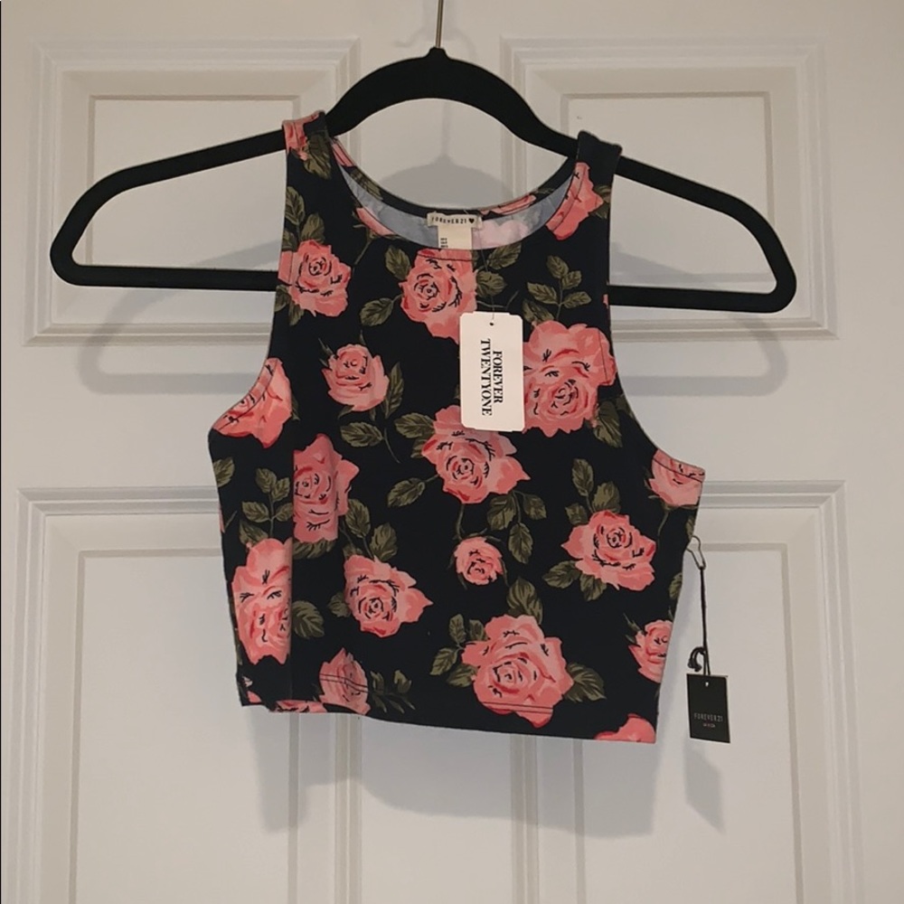 Floral crop top